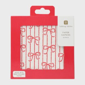 Bow Paper Napkins – 20 Pack Bow Paper Napkins 20 Pack