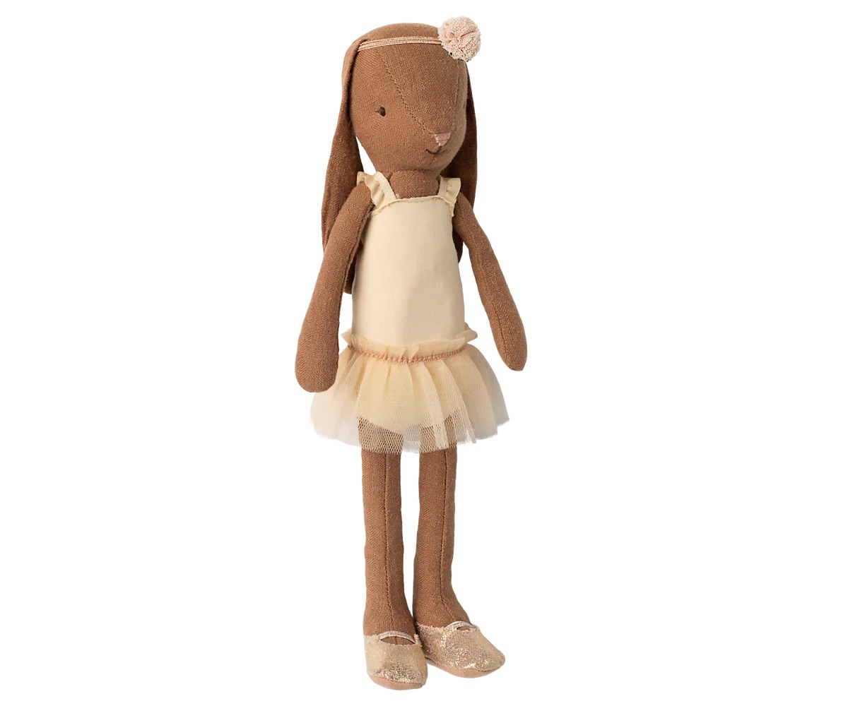 Bunny – Chocolate brown – Ballet suit and skirt cream – Size 2 IMG 5609.jpeg