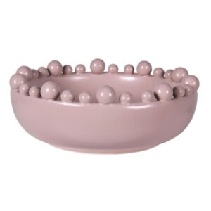 Matt Blush Bobble Edged Bowl Matt Blush Bobble Edged Bowl