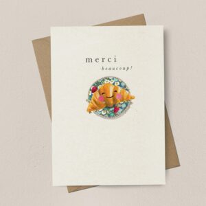 Merci Beaucoup Croissant Card