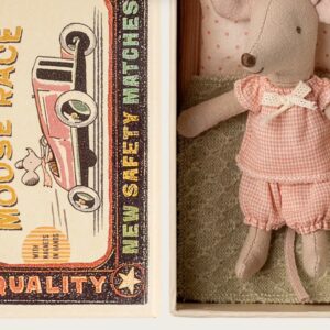 Little sister mouse in matchbox