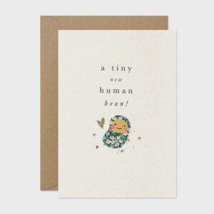 A Tiny New Human Bean Card