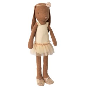 Bunny Chocolate brown Ballet suit and skirt cream Size 2
