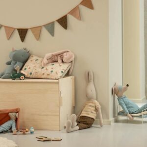 Sleeping bunny plush, Small Soft brown