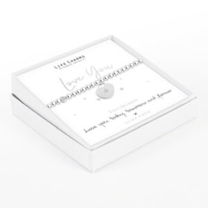 Life Charms Love you Heart charm bracelet