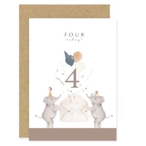 4th Birthday Card