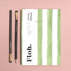 Olive (Stripes) A5 Chunky Notebook