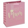 Pink Best Mum Ever Gift Bag Medium