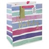 Happy Birthday Striped Birthday Gift Bag Large Happy Birthday Striped Birthday Gift Bag Large