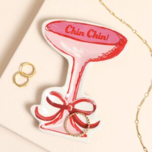 Chin Chin Cocktail Ceramic Trinket Dish