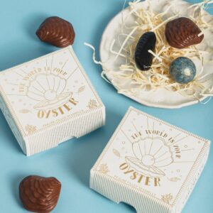 The World is Your Oyster Praline filled Seashells The World is Your Oyster Praline filled Seashells