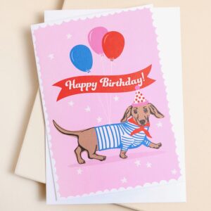 Sausage Dog Birthday Card Sausage Dog Birthday Card