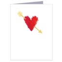 Mini Gold Foiled Heart Card Mini Gold Foiled Heart Card