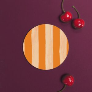 Marmalade (Stripes) Round Coaster