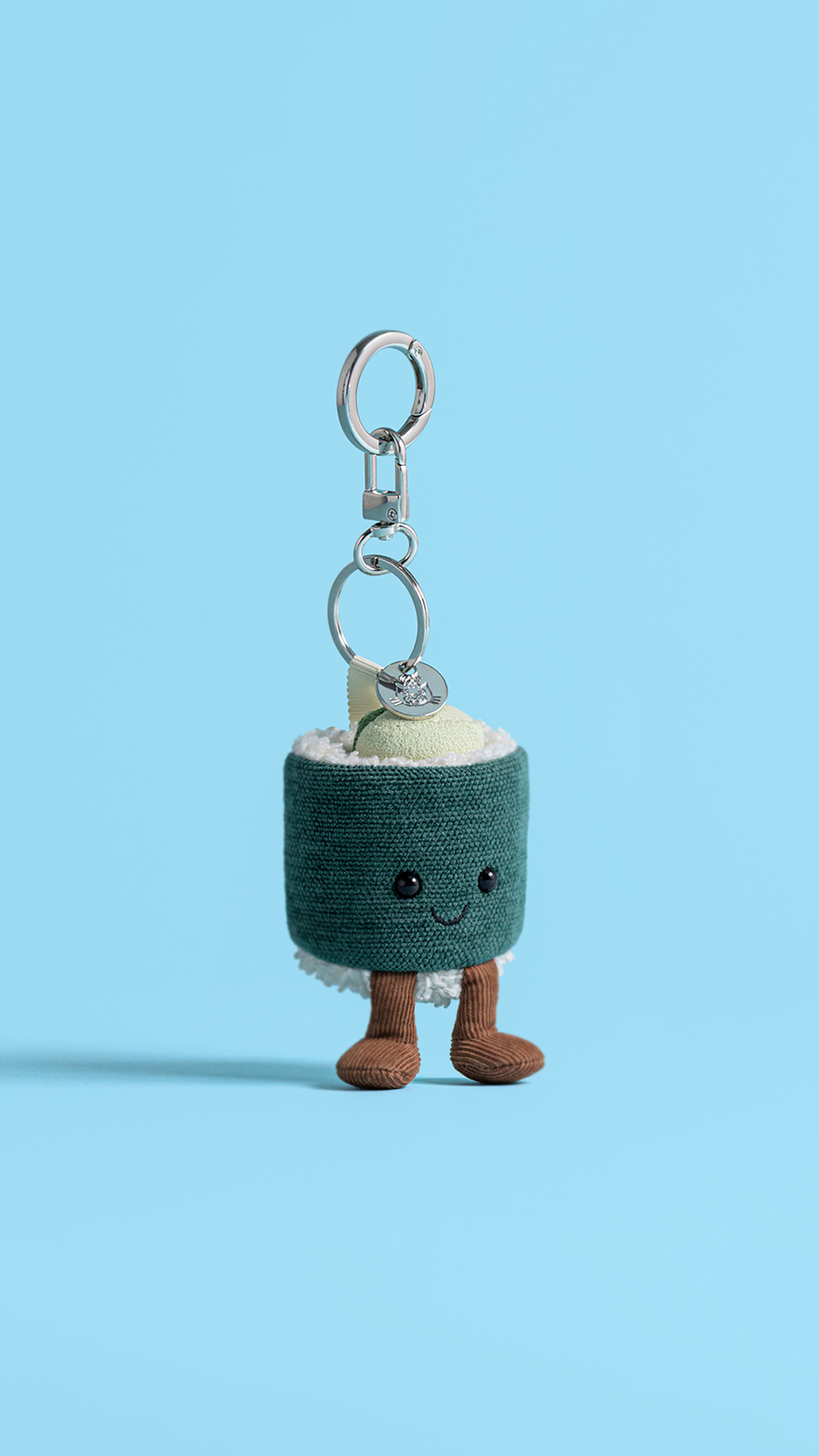 Jellycat Amuseables Hosomaki Bag Charm 2 HS 1080x1920 0014 A4CUCHBC Amuseables Hosomaki Clip On Charm Blue Detail Shot 1.jpeg