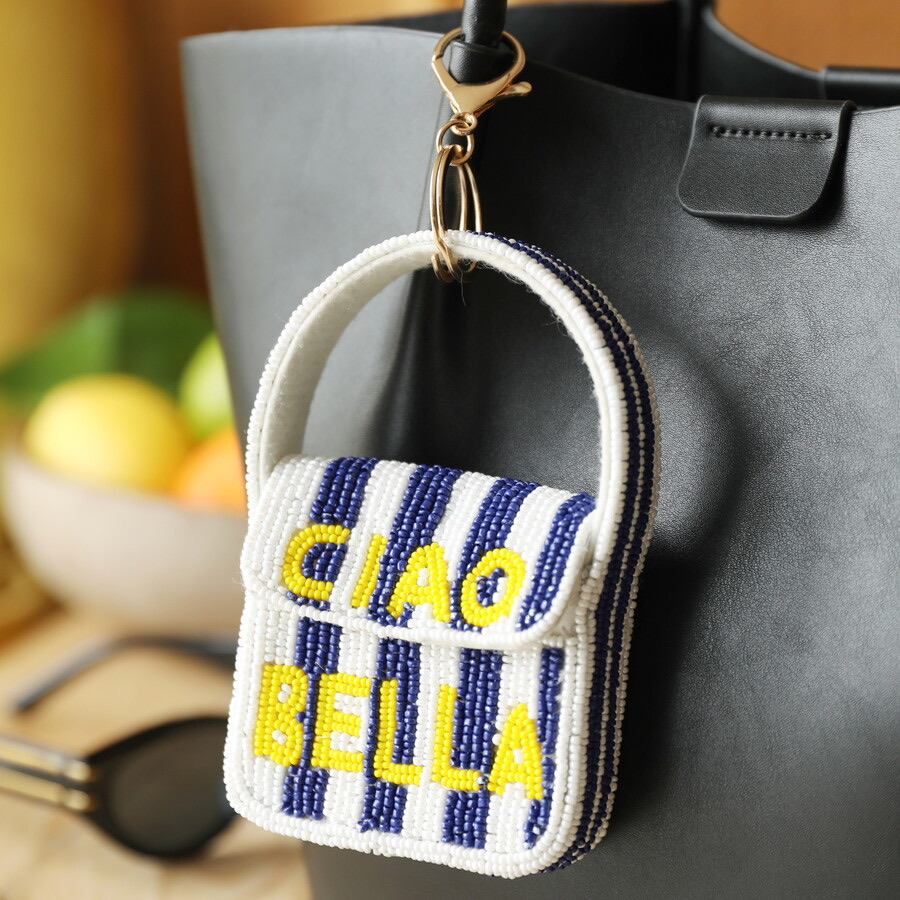 Beaded Ciao Bella Mini Handbag Keyring And Bag Charm 2 IMG 9913.jpeg