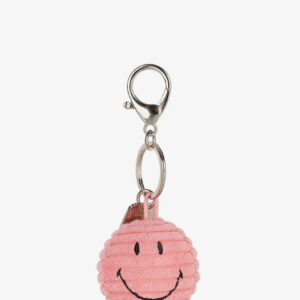 Smiley Keychain Eco Corduroy – Pink Smiley Keychain Eco Corduroy Pink