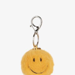 Smiley Keychain Eco Fuzzy – Yellow Smiley Keychain Eco Fuzzy Yellow