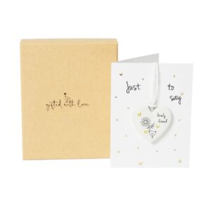 Lovely Friend – Porcelain Boxed Hanging Decoration with Card Lovely Friend Porcelain Boxed Hanging Decoration with Card