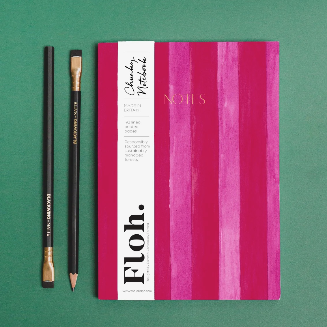 Raspberry & Cherry (Stripes) A5 Chunky Notebook IMG 0363.jpeg
