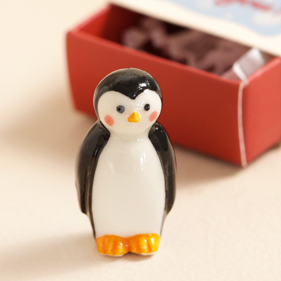 Tiny Matchbox Ceramic Penguin Token 2 IMG 0731.jpeg