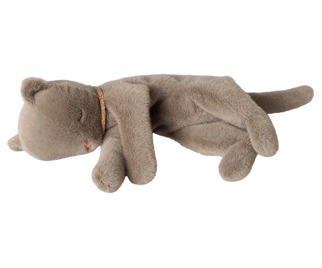 Sleeping kitten plush, Medium – Grey IMG 0803.jpeg