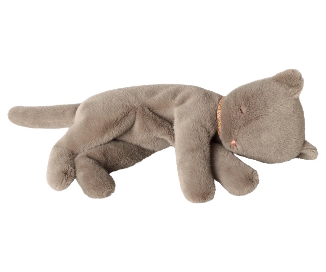 Sleeping kitten plush, Medium – Grey 2 IMG 0804.jpeg