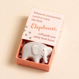Tiny Matchbox Ceramic Elephant Token Tiny Matchbox Ceramic Elephant Token