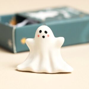 Tiny Matchbox Ceramic Ghost Token