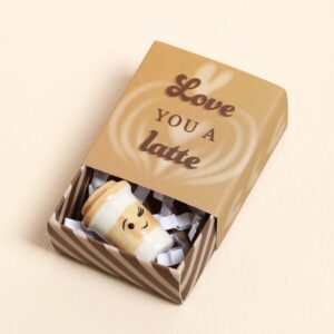 Tiny Matchbox Ceramic Latte Token Tiny Matchbox Ceramic Latte Token