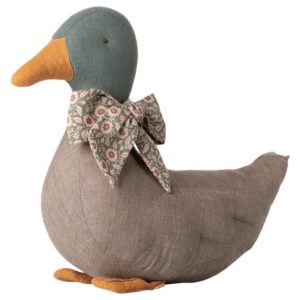 Duck with bow Grey