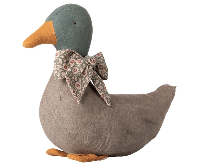 Duck with bow – Grey Duck with bow Grey