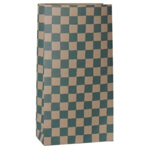 Maileg Gift bag, Medium – Checker – Petrol Maileg Gift bag, Medium Checker Petrol