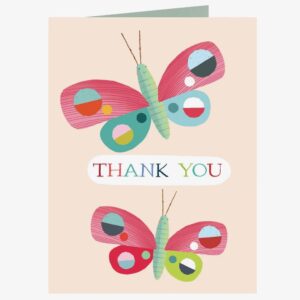 Mini Butterfly Thank You Card Mini Butterfly Thank You Card