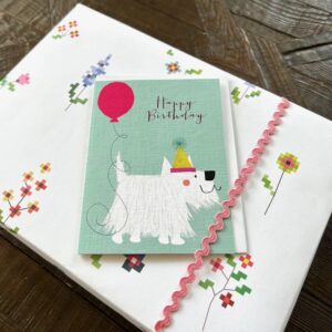Mini Westie Dog Birthday Card Mini Westie Dog Birthday Card
