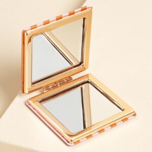 Red and Pink Striped ‘You Are Loved’ Compact Mirror Red and Pink Striped ‘You Are Loved’ Compact Mirror