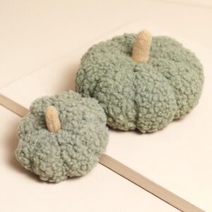 Small Green Boucle Pumpkin Decoration Small Green Boucle Pumpkin Decoration
