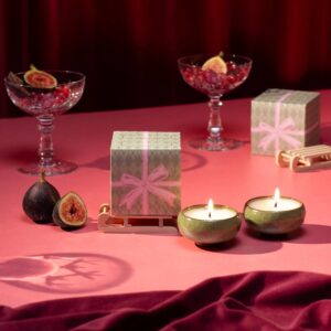 Sparkle Season: Christmas Bow Tea Lights (Box of 2) Myrrh & Tonka