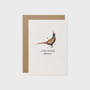 Birthday Pheasant Mini Card