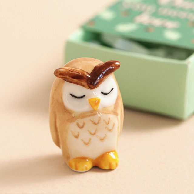 Tiny Matchbox Ceramic Owl Token 2 IMG 0900.jpeg