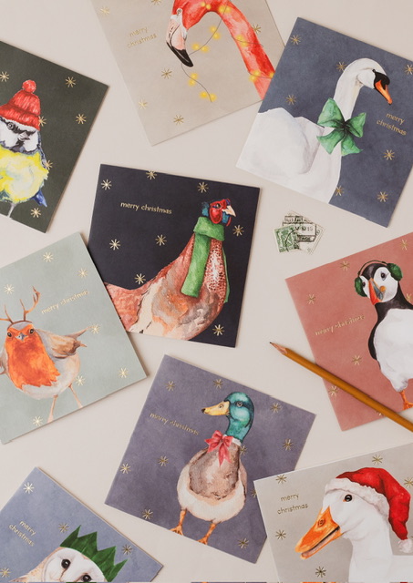 Gold Foil Duck Christmas Card 2 IMG 1310.jpeg