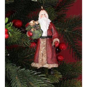 Resin Nostalgia Santa with Sack of Gifts Decoration Resin Nostalgia Santa with Sack of Gifts Decoration