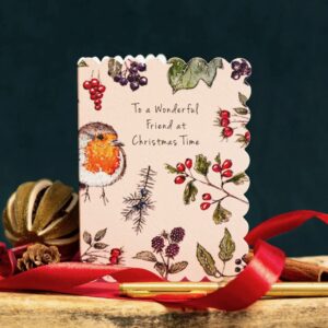 Wonderful Friend (Peach) Mini Card Wonderful Friend (Peach) Mini Card