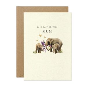 Elephants Bouquet Mum Card