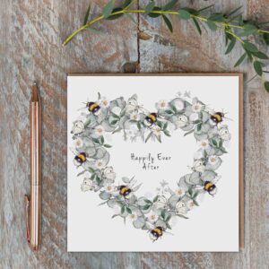 Happily Ever After (Bees & Eucalyptus) Card Happily Ever After (Bees & Eucalyptus) Card