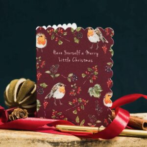 Merry Little Christmas (Deep Red) Mini Card Merry Little Christmas (Deep Red) Mini Card