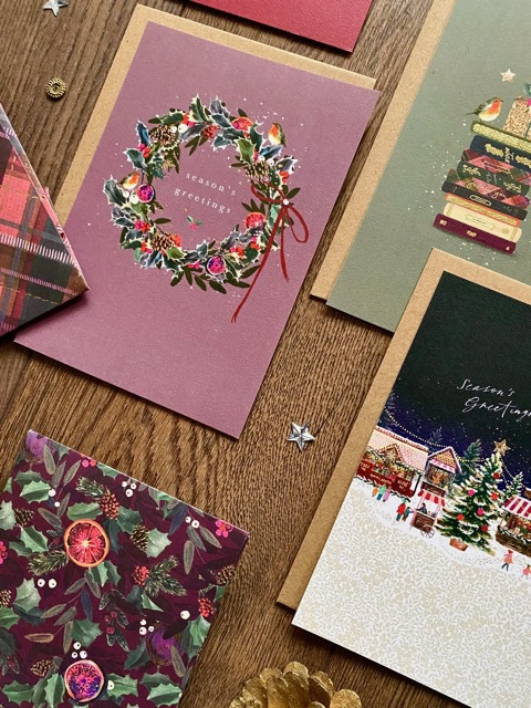 Robins and Fruit Wreath Card Robins and Fruit Wreath Card