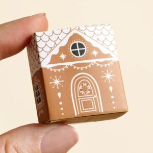 TINY MATCHBOX CERAMIC GINGERBREAD MAN TOKEN