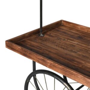 Reclaimed Wood and Metal Display Trolley Reclaimed Wood and Metal Display Trolley