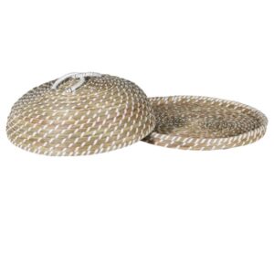 Woven Seagrass Serving Dome Woven Seagrass Serving Dome
